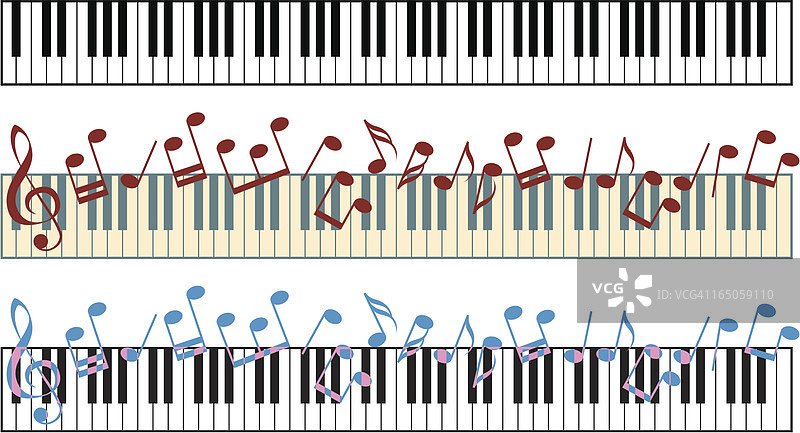 钢琴键盘图片素材