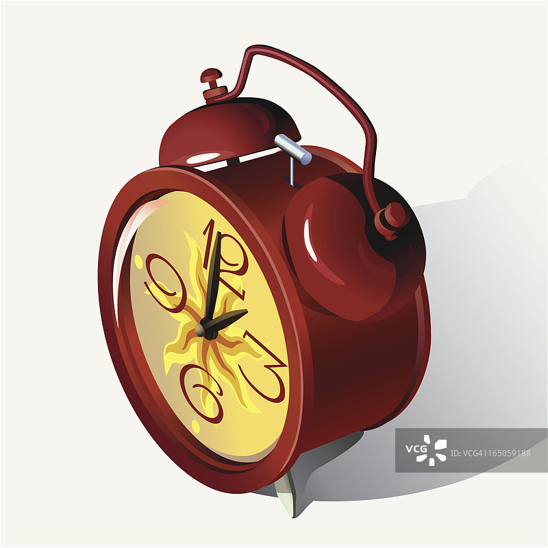 红色闹钟图片素材