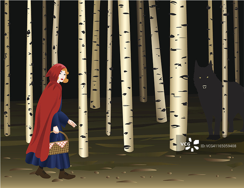 小红帽图片素材