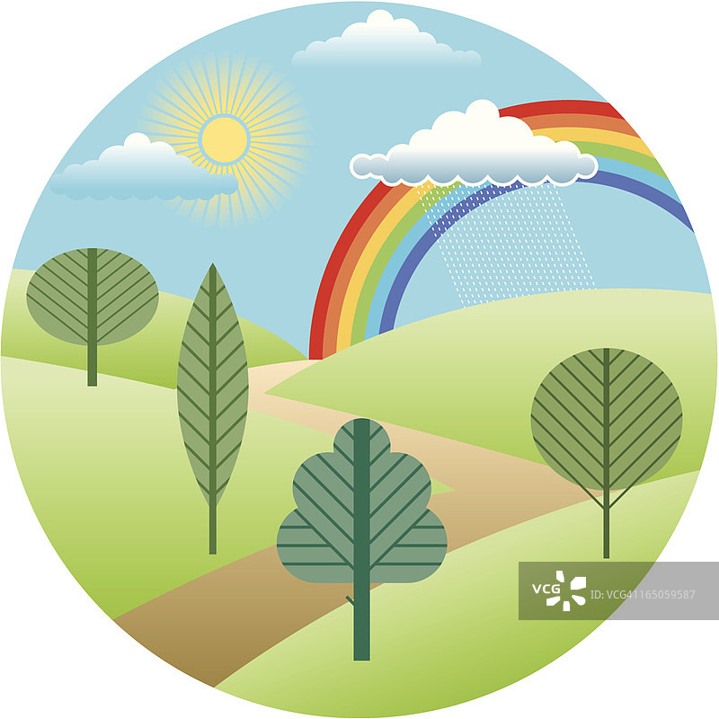 彩虹之路图片素材