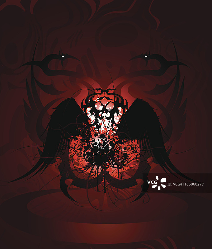 哥特式翅膀图片素材