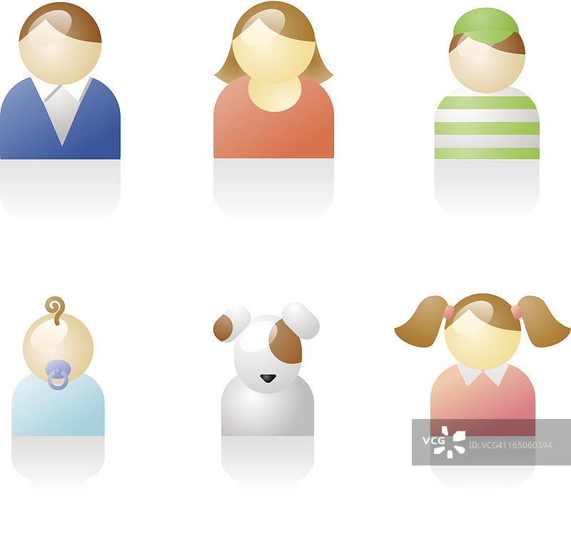 闪亮图标：家庭图片素材