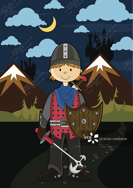 持剑盾的皇家骑士图片素材