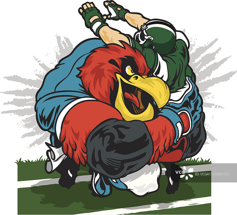 红雀队擒抱图片素材