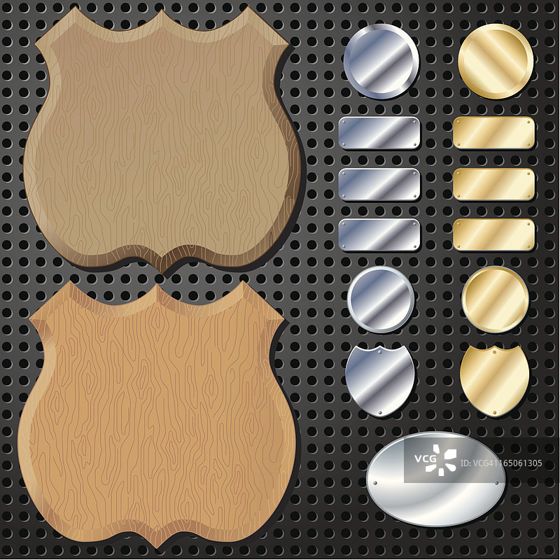 木制盾牌图片素材