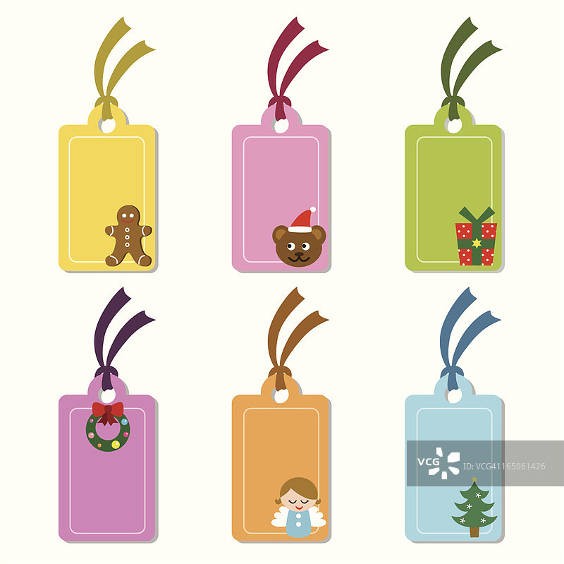圣诞节礼物标签图片素材