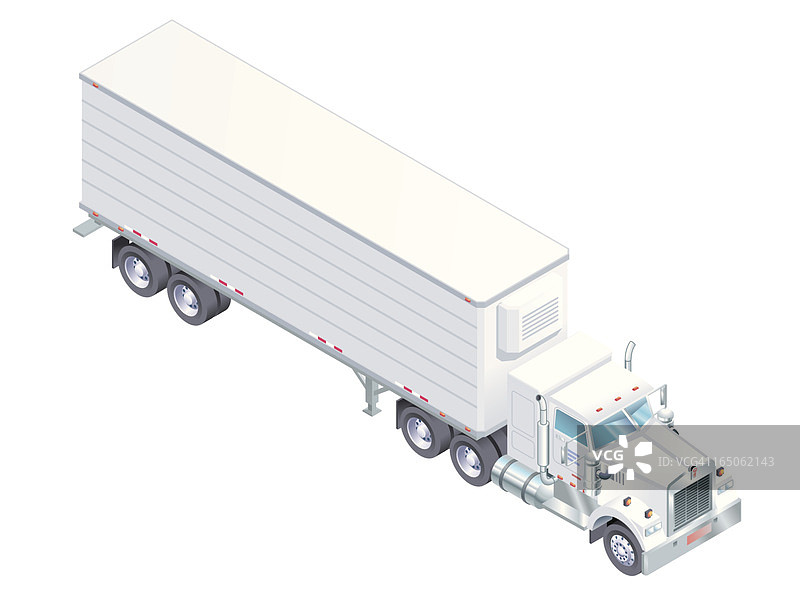 2.5D半挂卡车图片素材