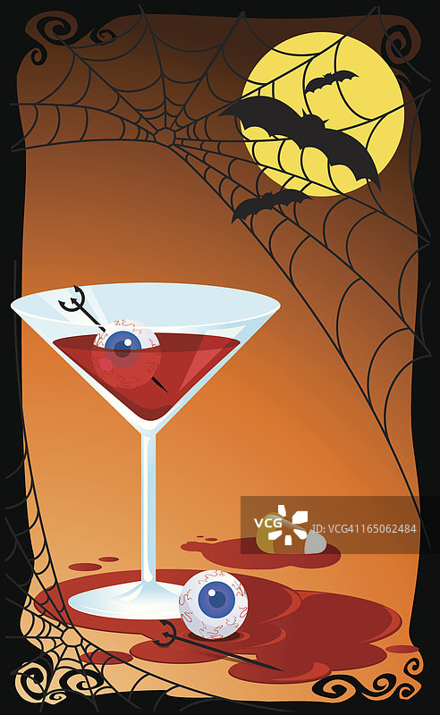 血腥万圣节鸡尾酒图片素材