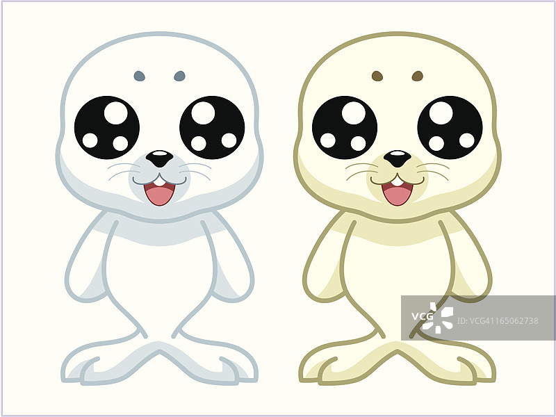 海豹卡通图片素材