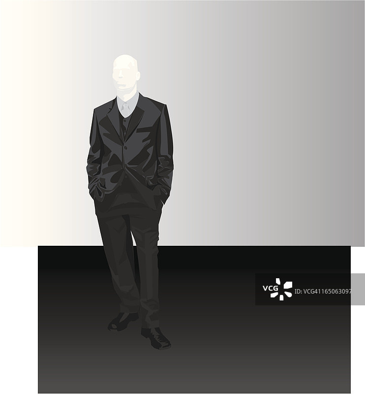穿着深色西装的男人图片素材