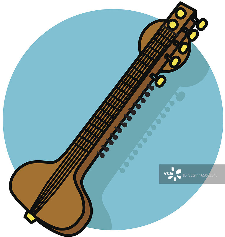 西塔尔琴图标图片素材