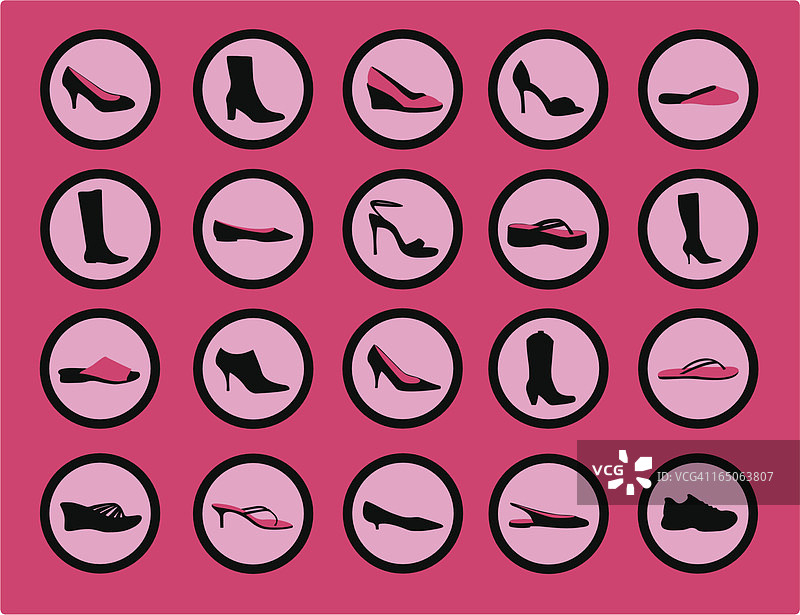 女士鞋子图标图片素材