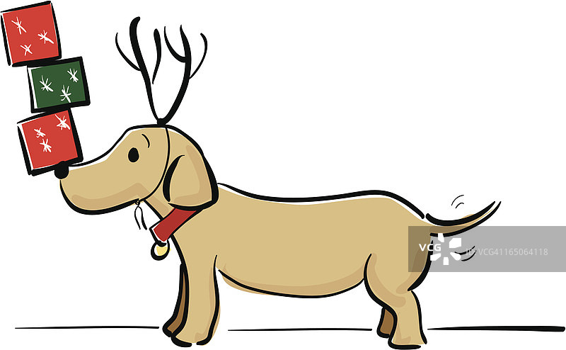 圣诞狗狗图片素材