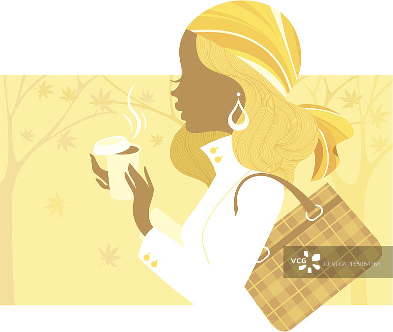 秋日小姐图片素材