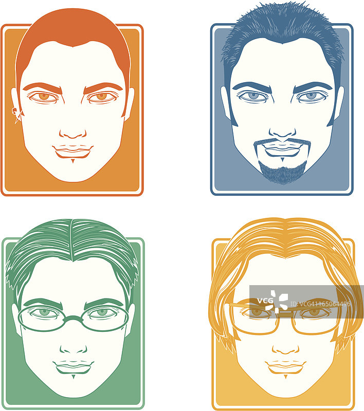 男士发型图片素材