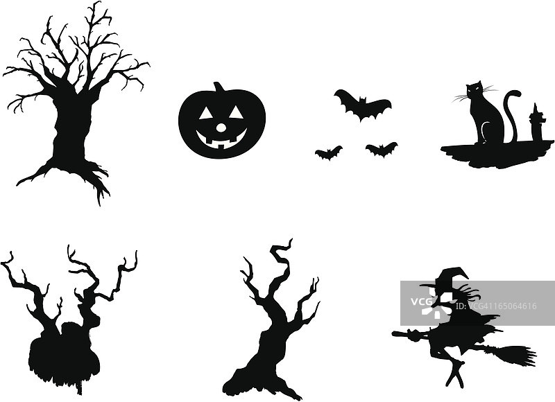 万圣节元素图片素材