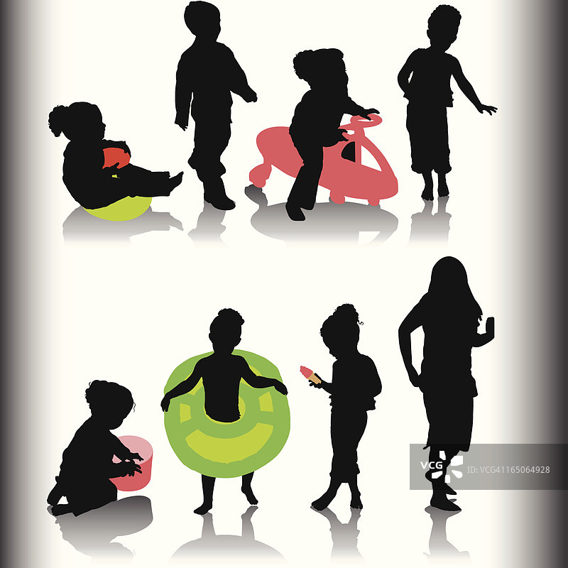家庭与朋友的影子系列图片素材