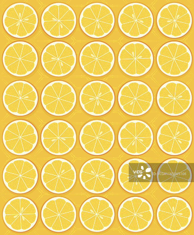柑橘 - 橙子切片（无缝）图片素材