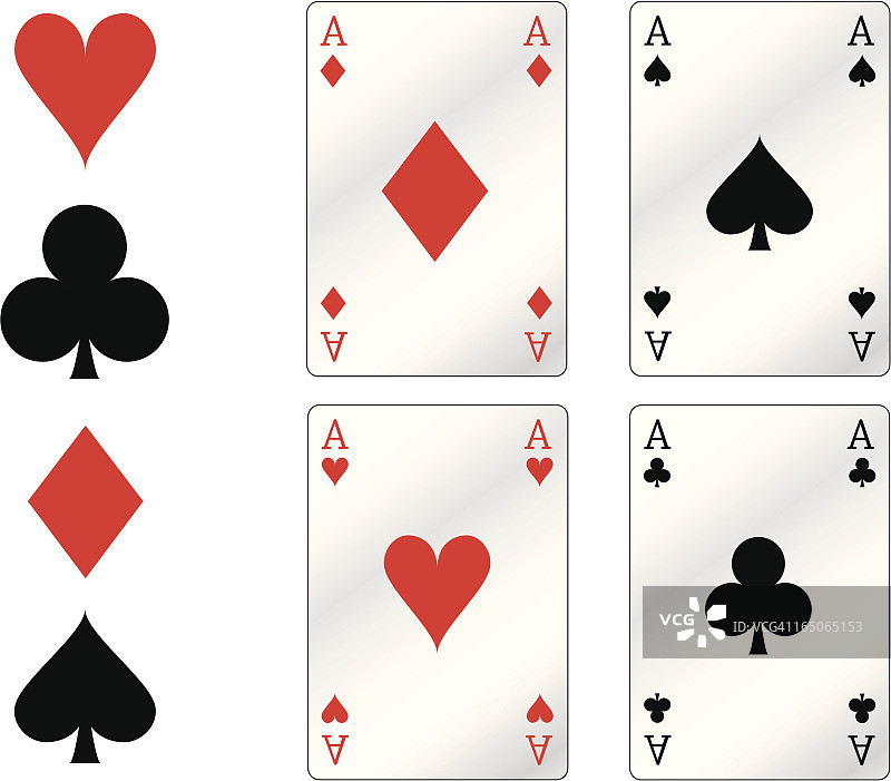 扑克牌A图片素材