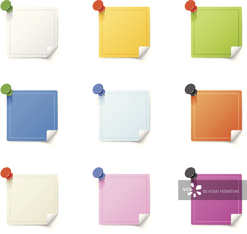 彩色便利贴图片素材