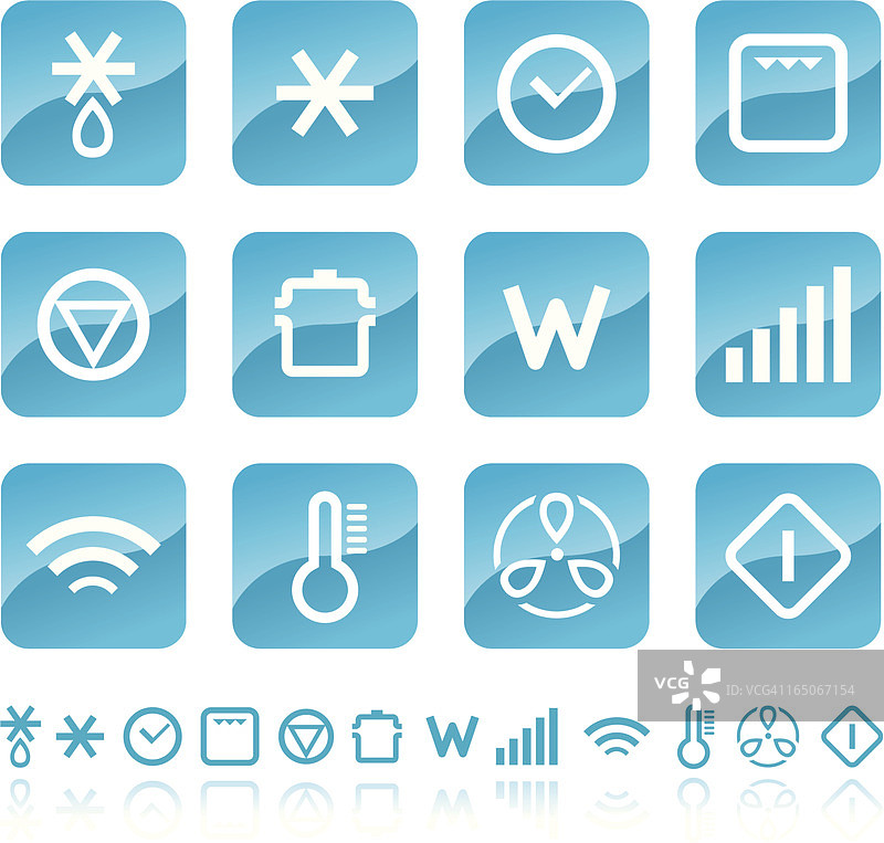 微波炉和烤箱上的图标图片素材