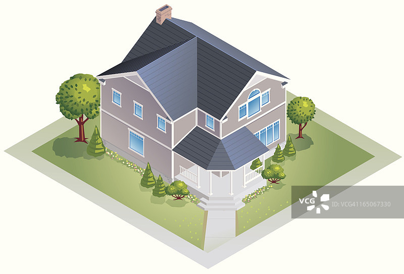 3D新房数字插画图片素材