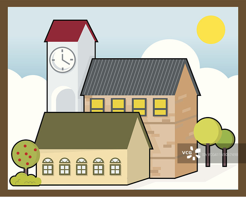 砖砌房屋图片素材