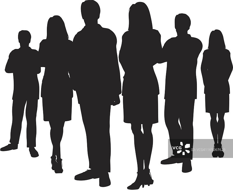 商务人士剪影图片素材