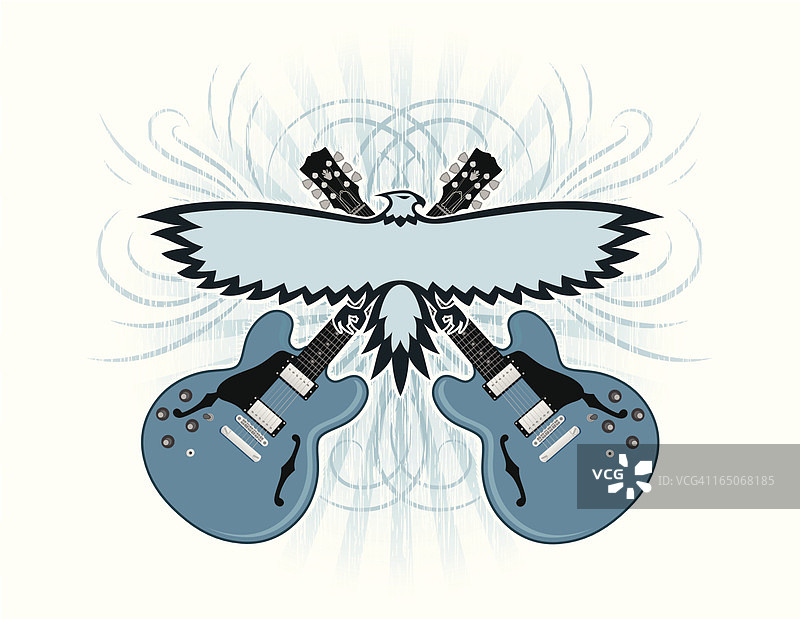 鹰牌吉他图片素材