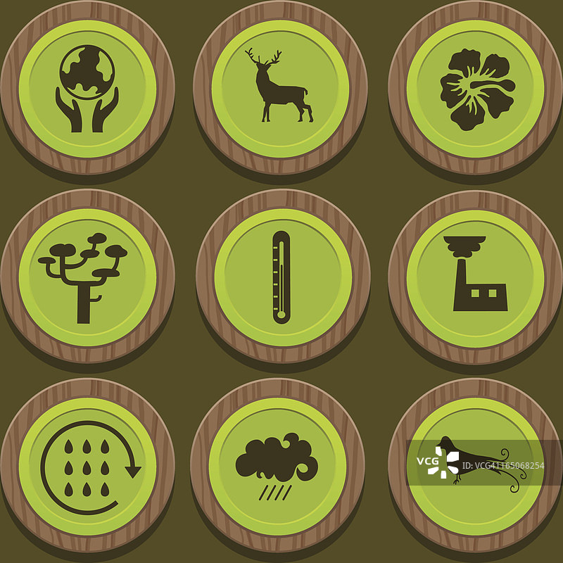 环保徽章图片素材