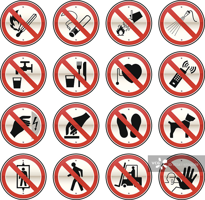 禁止标志图片素材