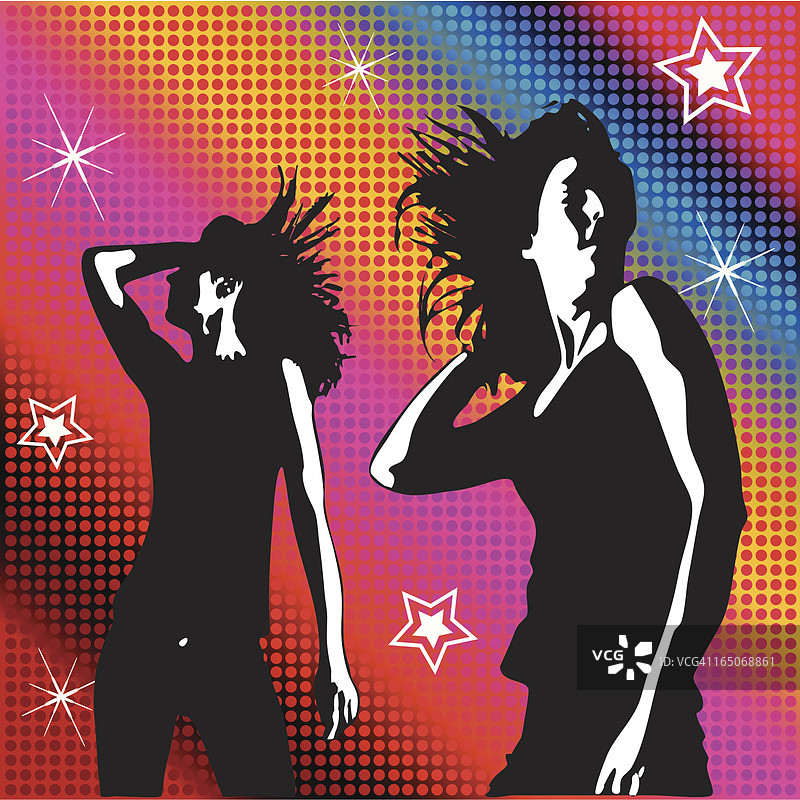 迪斯科女孩们图片素材