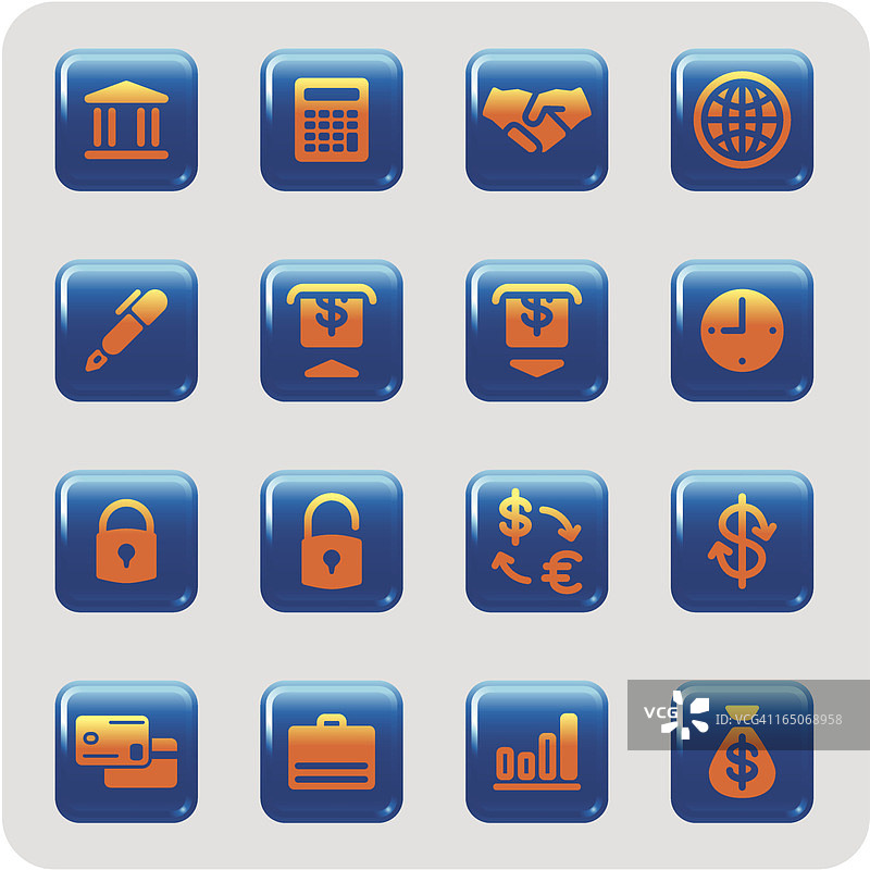 金融银行OB图标图片素材