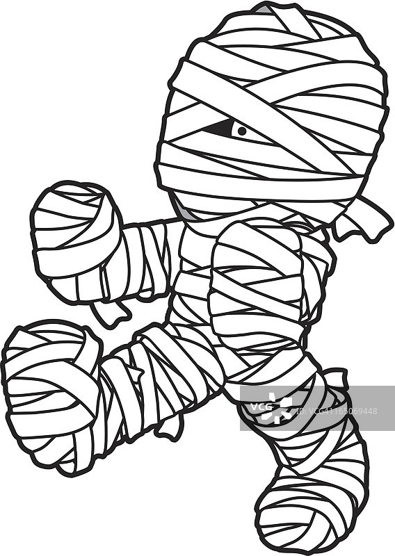 行走的木乃伊图片素材