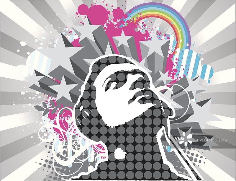 星星和听众图片素材