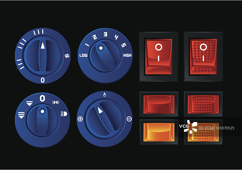 开关和按钮合集图片素材