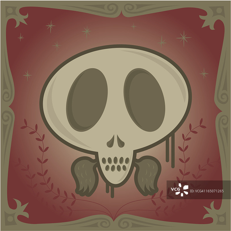 骷髅肖像图片素材