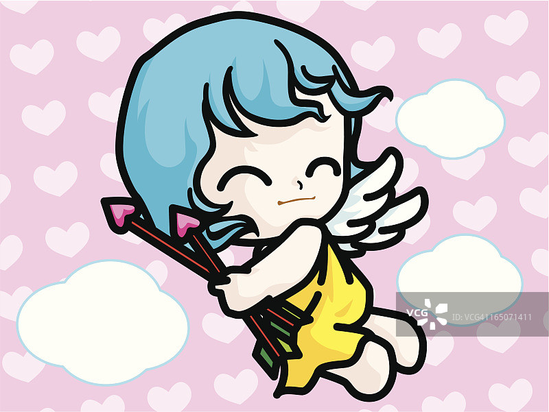 丘比特卡通形象图片素材