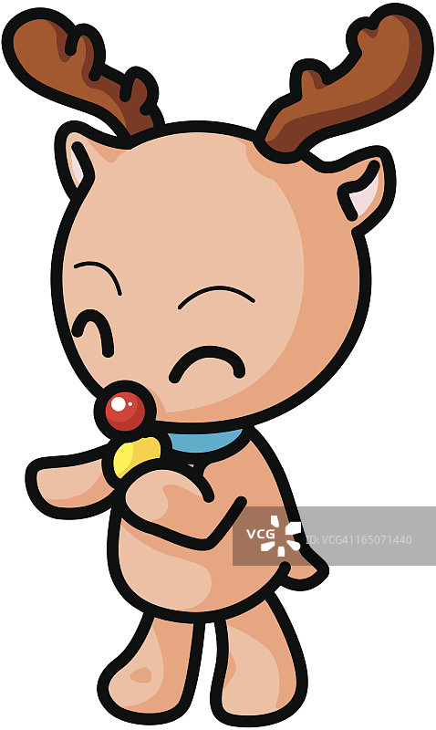 驯鹿卡通图片素材