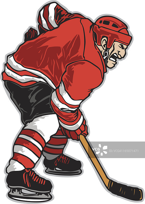 冰球运动员图片素材