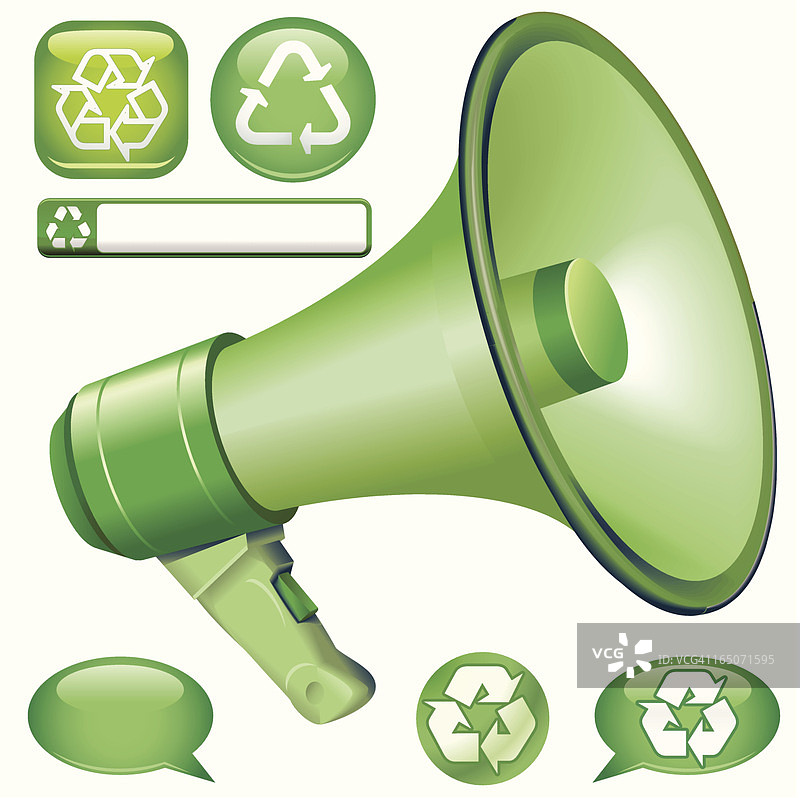 绿色喇叭信息图片素材