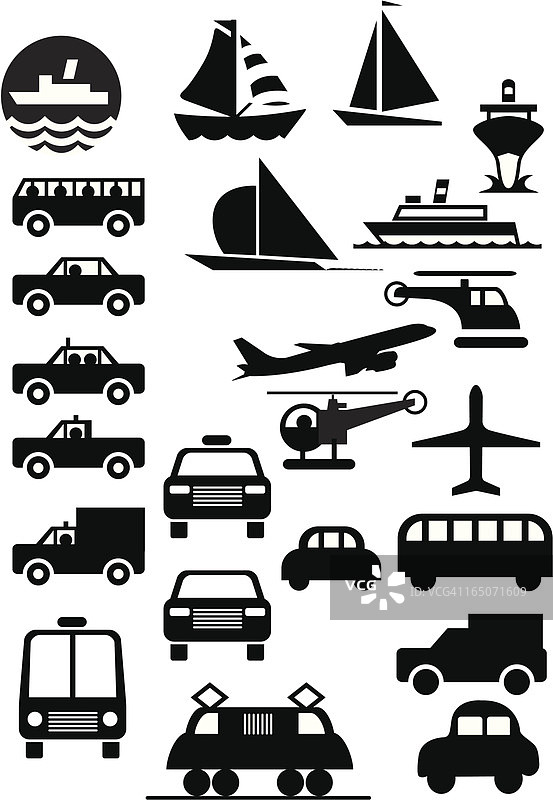 交通运输图标图片素材