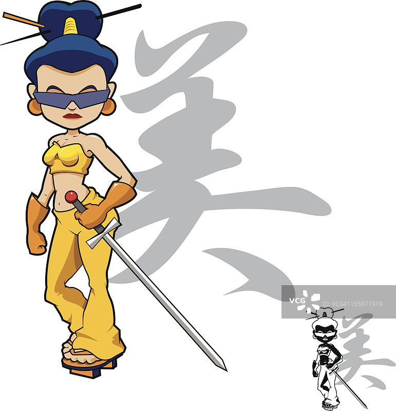 日式美女图片素材