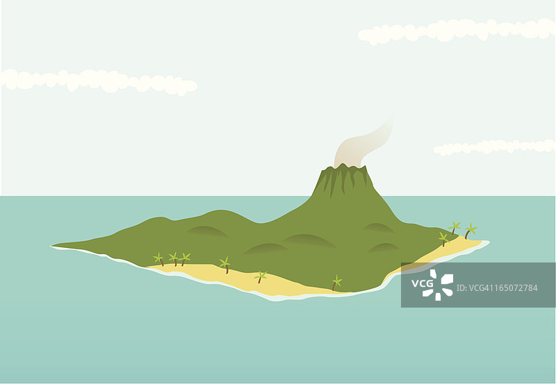 火山岛图片素材