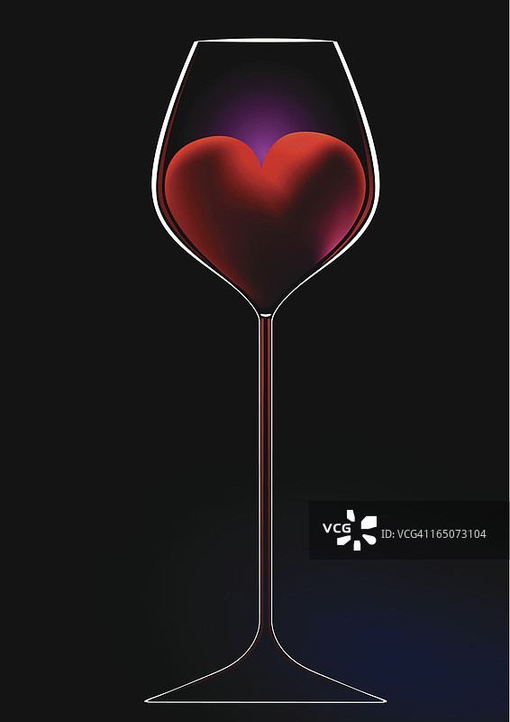 情人节葡萄酒图片素材