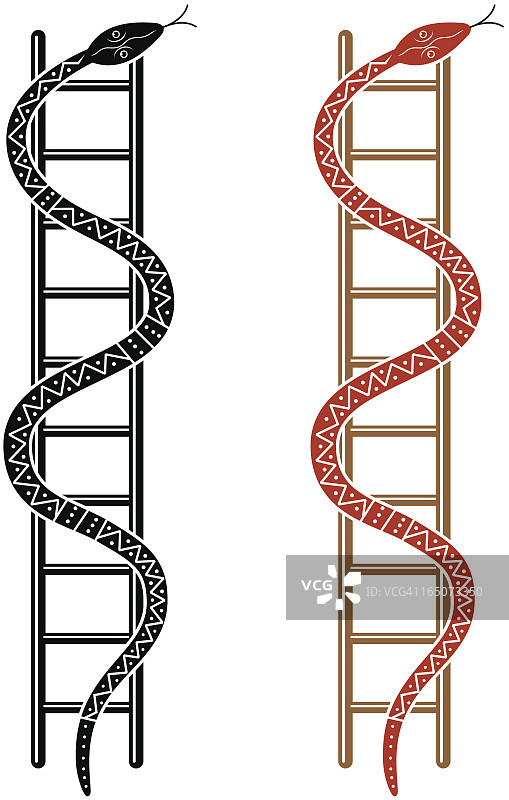 蛇梯棋图片素材