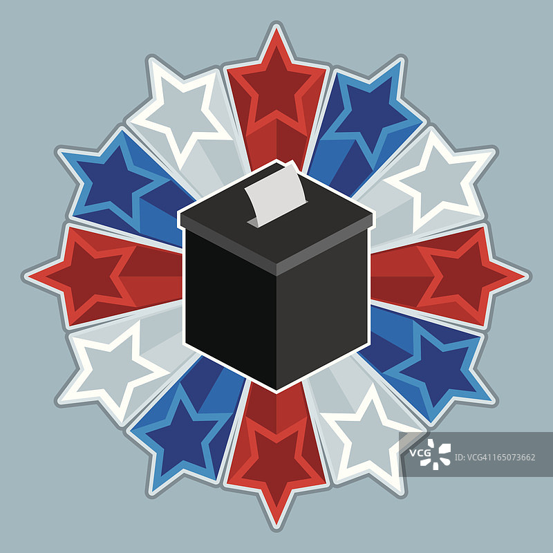 美国投票箱图片素材