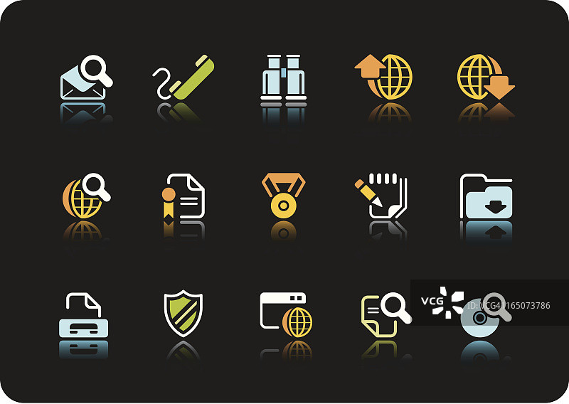 互联网图标彩色系列图片素材