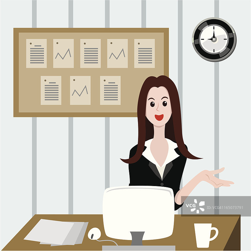 工作场所的商务女性图片素材
