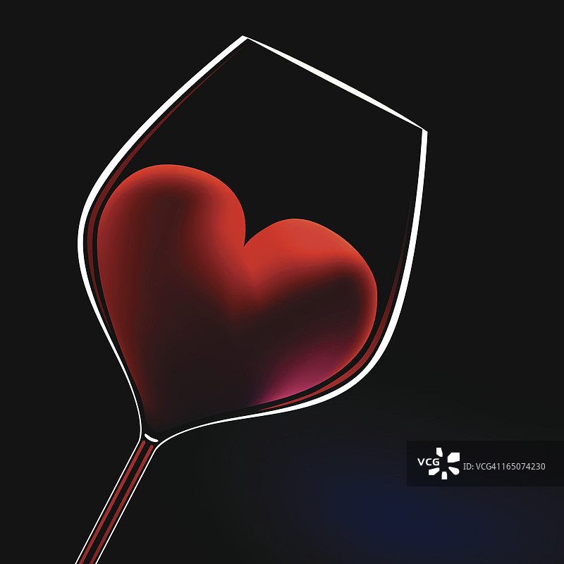 情人节葡萄酒图片素材